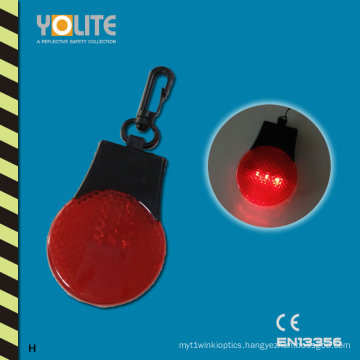 LED Hard Reflective Keychain with CE En13356